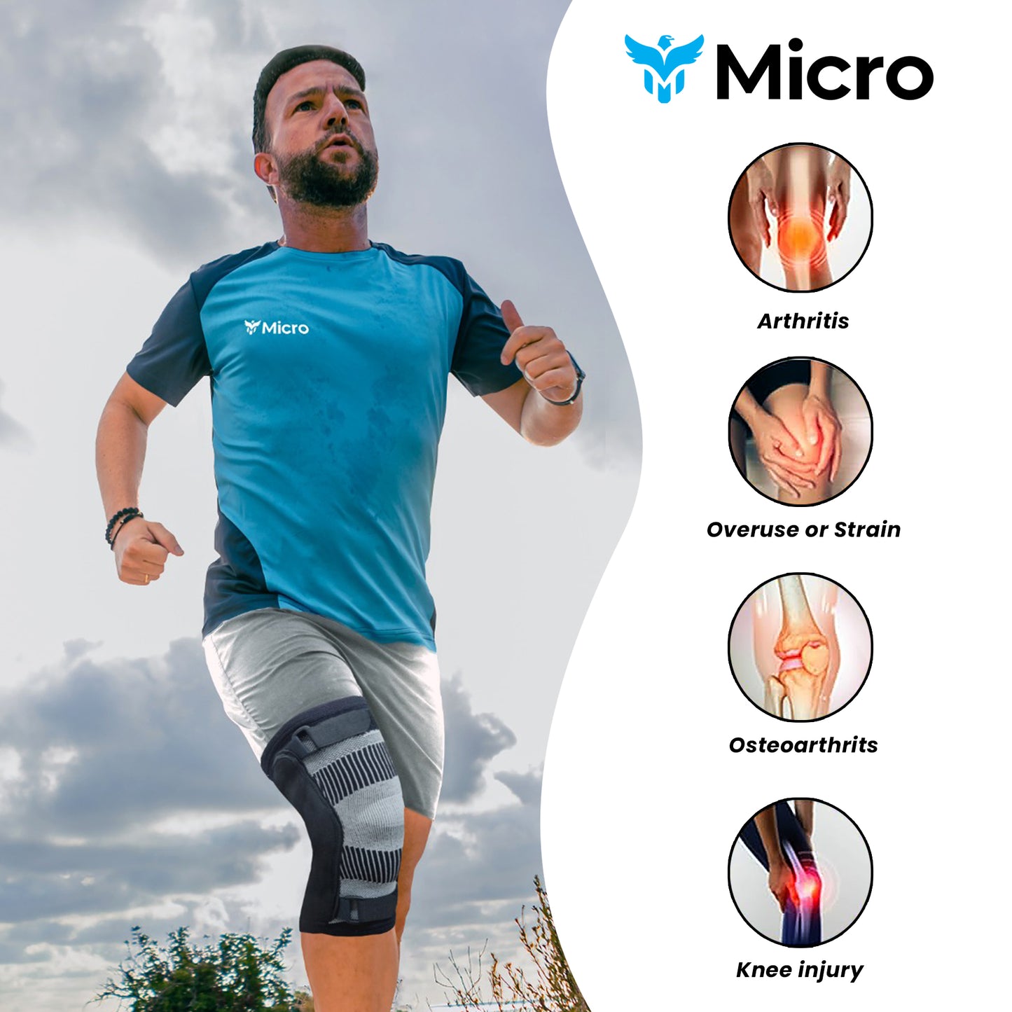 Knee Cap Hinged