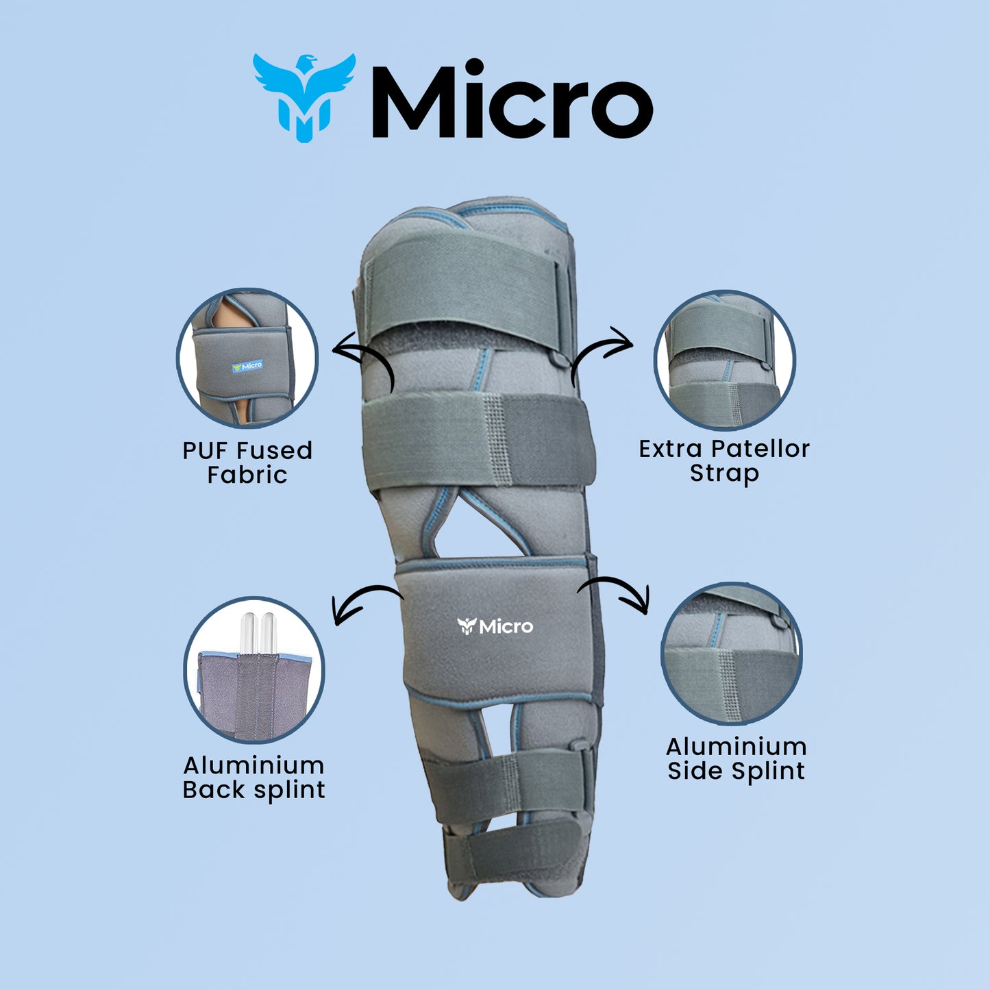Knee Immobilizer- 14"