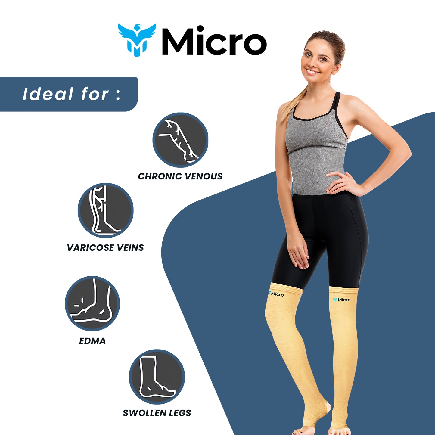 Varicose Vein Stockings (Above Knee)